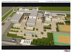 Esenler Kemer Mahallesi  Spor Merkezi ve Hizmet Binası Projesi-3