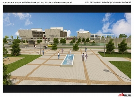 Esenler Kemer Mahallesi  Spor Merkezi ve Hizmet Binası Projesi-1