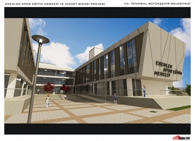 Esenler Kemer Mahallesi  Spor Merkezi ve Hizmet Binası Projesi-2